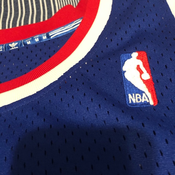 Used adidas New Jersey Nets Drazen Petrovic Hardwood Classics Jersey M - Picture 5 of 6